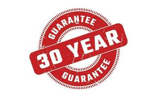 30 Jahr Garantie Gummi Briefmarke vektor