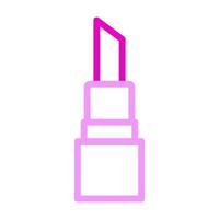 Lippenstift Symbol duocolor Rosa Farbe Mutter Tag Symbol Illustration. vektor