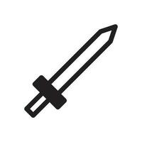Schwert Symbol Duotone schwarz Farbe Militär- Symbol perfekt. vektor