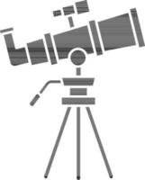 illustration av glyf teleskop ikon i platt stil. vektor