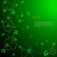 St. Patrick Day Hintergrund mit Kleeblatt vektor