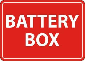 Symbol Batterie Zeichen Batterie Box auf Weiß Hintergrund vektor