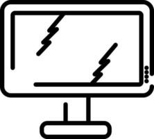 Illustration von Desktop Symbol. vektor