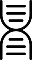 isoliert DNA Symbol im Linie Kunst. vektor
