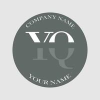 Initiale yq Logo Brief Monogramm Luxus Hand gezeichnet vektor