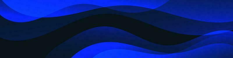 abstrakt Gradient dunkel Blau Flüssigkeit Welle Hintergrund vektor