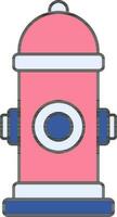 brand brandpost ikon i blå och rosa Färg. vektor