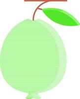 Grün Guave Symbol im eben Stil. vektor