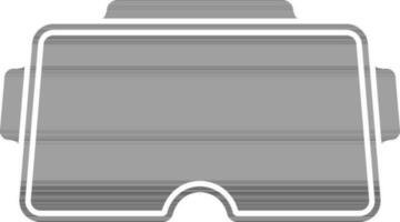 Illustration von Sicherheit Glas Symbol im grau und Weiß Farbe. vektor