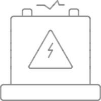 stroke stil adapter ikon eller symbol. vektor