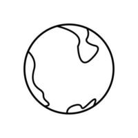 Welt geradlinig Symbol Symbol Vektor. schwarz Gliederung Welt Symbol vektor