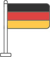 Vektor Illustration von Deutschland National Flagge.