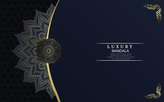 Luxus-Mandala-Hintergrund mit goldener Arabeske vektor