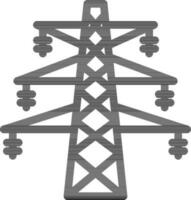 Illustration von Strom Getriebe Turm Symbol. vektor