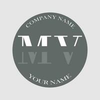 Initiale mv Logo Brief Monogramm Luxus Hand gezeichnet vektor