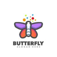 Schmetterling einfach Logo vektor