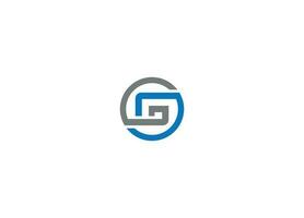 g första kreativ modern logotyp design vektor ikon mall