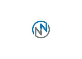nn Initiale kreativ modern Logo Design Vektor Symbol Vorlage