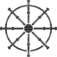 illustration av roder ikon i svart och vit Färg. vektor