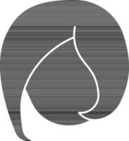 Illustration von Jungfrau Tierkreis Symbol im schwarz und Weiß Farbe. vektor