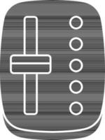 isoliert automatisch Getriebe Symbol im schwarz und Weiß Farbe. vektor