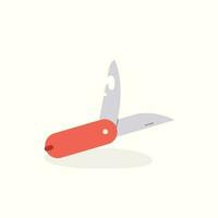 Messer und Werkzeug, Wandern und Camping Ausrüstung Illustration vektor