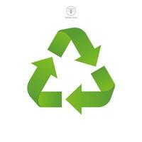 Recycling Symbol Symbol Vorlage zum Grafik und Netz Design Sammlung Logo Vektor Illustration