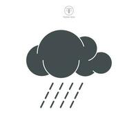 regn moln ikon symbol mall för grafisk och webb design samling logotyp vektor illustration