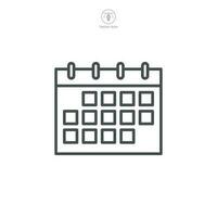 Kalender Symbol Symbol Vorlage zum Grafik und Netz Design Sammlung Logo Vektor Illustration