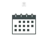 kalender ikon symbol mall för grafisk och webb design samling logotyp vektor illustration