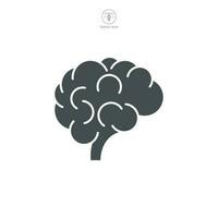mänsklig hjärna ikon symbol mall för grafisk och webb design samling logotyp vektor illustration