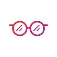 glasögon lutning ikon vektor illustration