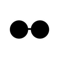 Brille füllen Symbol Symbol Vektor. schwarz Glyphe Brille Symbol vektor