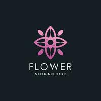 Blume Logo Vektor mit modern abstrakt Stil