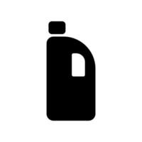 rengöringsmedel fylla ikon symbol vektor. svart glyf rengöringsmedel ikon vektor