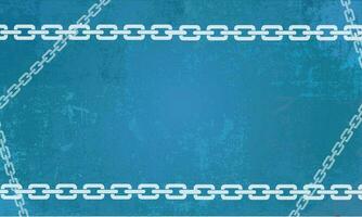 Blau Grunge mit Weiß Kette Muster Hintergrund Hintergrund Design vektor