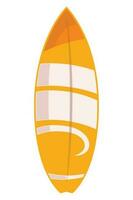 orange surfingbräda sport Utrustning ikon vektor
