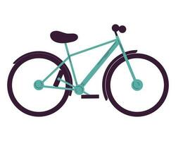 fortkörning cykel ikon över vit vektor