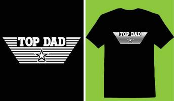 topp pappa t-shirt vektor