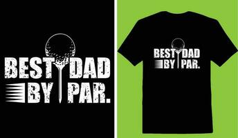 bäst pappa förbi par. t-shirt vektor