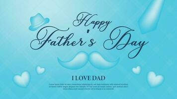 Lycklig fäder dag kalligrafi hälsning kort. fäder dag vektor text bakgrund