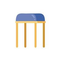 Blau Bank Möbel isoliert Symbol vektor