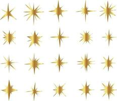 Gold funkelnd Star Symbol Vektor