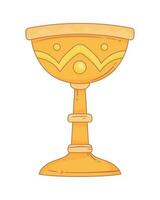 golden Kelch Tasse heilig Symbol vektor