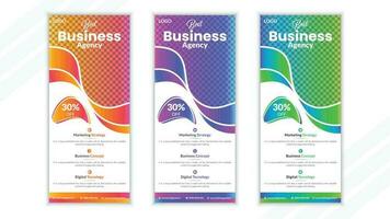 business roll up banner design vektor