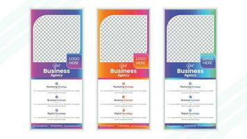 Business Roll Up Banner Design vektor