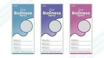 business roll up banner design vektor