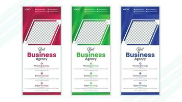 Business Roll Up Banner Design vektor