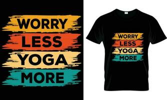 Yoga T-Shirt Design Grafik Vektor. vektor