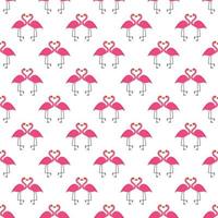 nahtloser Musterhintergrund des rosa Flamingos vektor